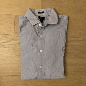 J. Crew Men's Light Purple Micro Check Slim Fit Casual Button-Down Shirt